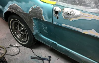 Mustang teal bodywork