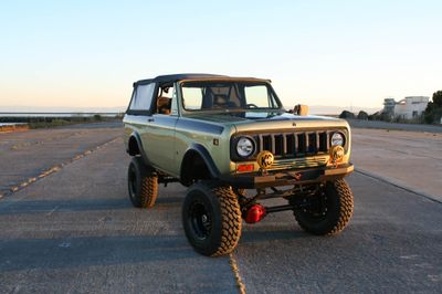 74 Scout three quarters front left