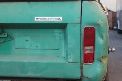 74 Scout before rear detail International badge